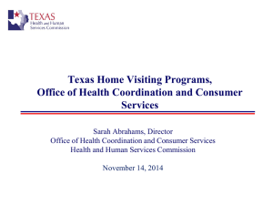 Presentation to House Committee on Public Health