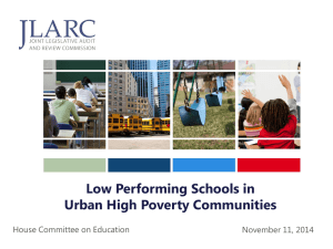 Low Performing Schools in Urban High Poverty Communities