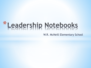 Leadership Notebooks