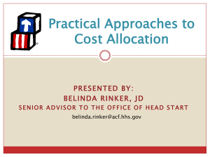Practical Approaches to Cost Allocation