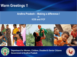 complementary feeding - Ministry of Women and Child Development