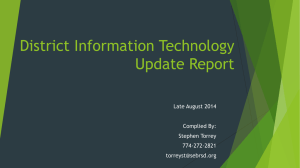 District Technology Update Briefing Aug 2014 - Spencer