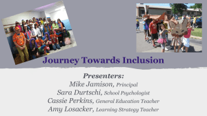 Journey Towards Inclusion Presenters