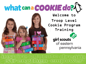 Troop Level Cookie Program Training