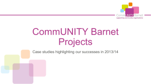 CommUNITY Barnet Projects