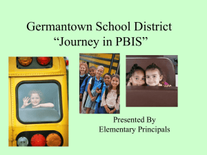PBIS for Bus Drivers - Germantown School District