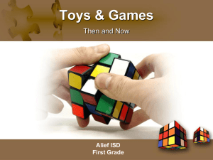 Toys and Games Then & Now