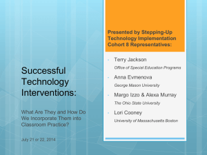 Successful Technology Interventions:
