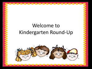 Kindergarten Round-Up - Katy Independent School District