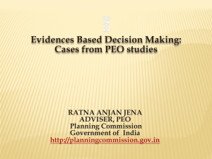 Evidence Based Decision Making - International Initiative for Impact
