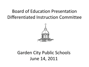Differentiated Instruction Presentation - June 2011