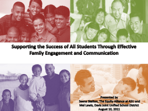 Supporting the Success of All Students Through Effective Family