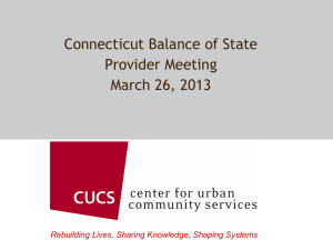 CT BOS CoC Powerpoint - Corporation for Supportive Housing