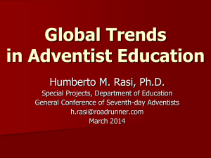 Strengthening Adventist Identity and Mission in Adventist Education