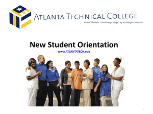 New Student Orientation - Atlanta Technical College
