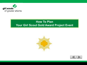 Planning Events Beyond the Troop