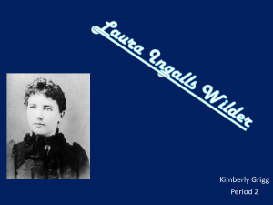 Laura Ingalls Wilder powerpoint