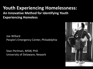 Youth Experiencing Homelessness - The National Association for
