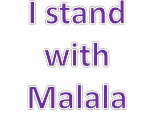 I stand with Malala