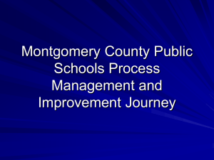 Process Management in Montgomery County Public Schools
