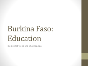 Burkina Faso: Education