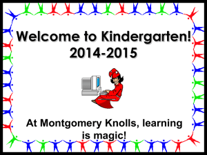Welcome to Kindergarten! 2007-2008