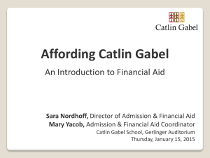 An Introduction to Financial Aid