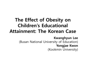 The Effect of Obesity on Student Achievement