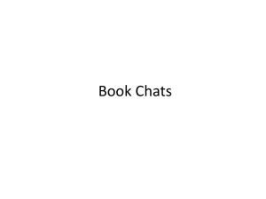 Mrs. McAllister`s Class Book Chats