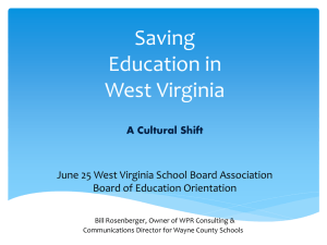 Bill Rosenberger – Saving Education in West Virginia