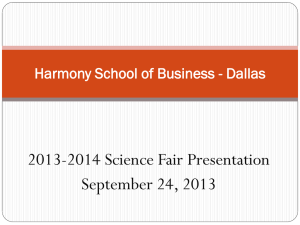 2013-2014 Science Fair Information Presentation