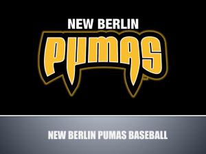 2013-Pumas-Welcome - New Berlin Pumas Baseball