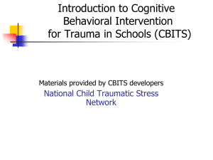 Intro to Trauma and CBITS