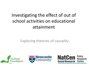 Investigating the effect of out of school activities on educational
