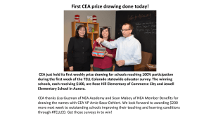 to see which schools won CEA Prize Drawings this