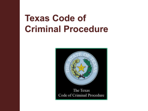 Texas Code of Criminal Procedure