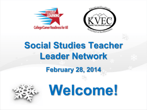 File - KVEC Social Studies Teacher Leader Network