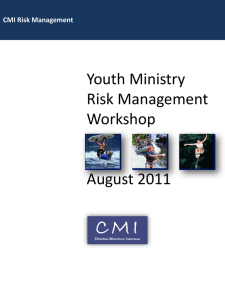 Youth Ministry Risk Management - Christian Ministries Insurance