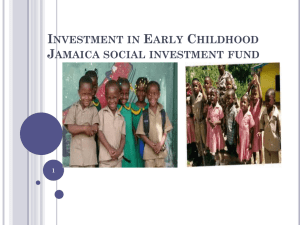 JSIF Presentation - The Early Childhood Commission