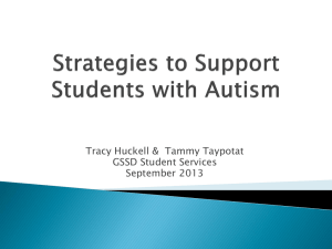 Strategies to Support Students with Autism MCS
