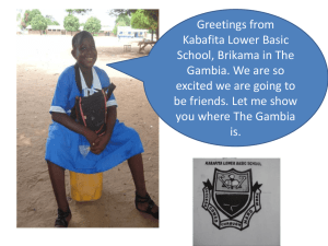 Gambia-powerpoint-1 - Ecclesall Infant School