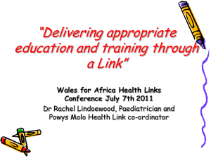 Delivering appropriate education and training