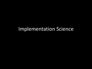 Implementation Science Powerpoint