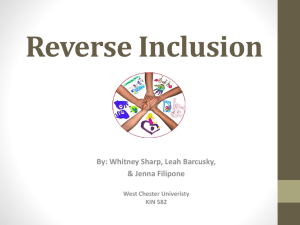 Reverse Inclusion - WCUGradAdaptedPE