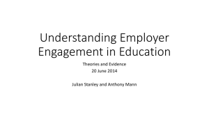 Understanding Employer Engagement in Education (Powerpoint)