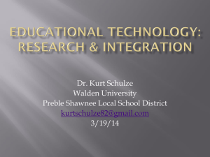 Teachers Perception and Integration of Education Technology