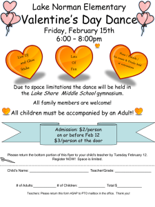 Lake Norman Elementary Valentine*s Day Dance Thursday