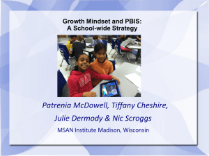 Growth Mindset and PBIS: A School