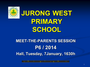 Mother Tongue - Jurong West Primary School