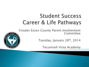 Student Success Report 2014 - Greater Essex County District